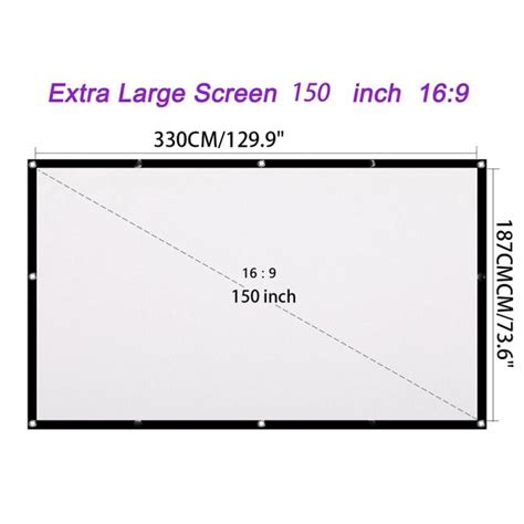 projector screen   hd foldable anti crease portable