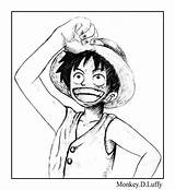Luffy Colouring Printablecolouringpages sketch template