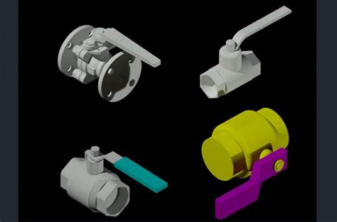 pneumatic ball valve details  model cad design dwg file cadbull