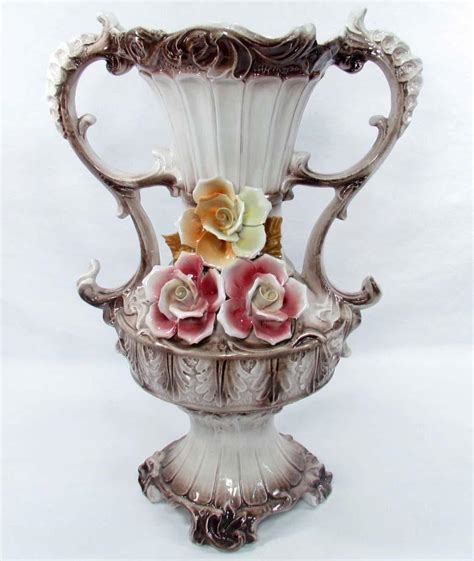 large vintage capodimonte vase