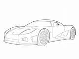 Koenigsegg Agera Ccx sketch template