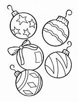 Christmas Coloring Pages Ornaments Tree Printable Ball Ornament Decorations Balls Drawing Decoration Lights Lovely Kids Color Print Drawings Rocks Sheets sketch template