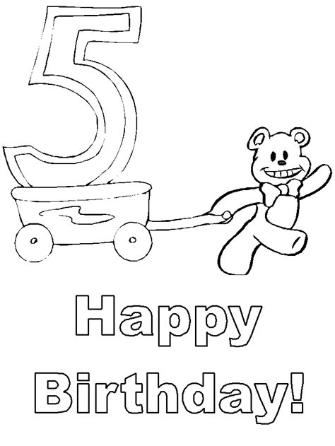 birthday coloring page coloring book  coloring pages