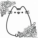 Coloring Pages Pusheen Unicorn Getcolorings Pushe Print sketch template