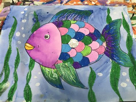 elements   art room kindergarten rainbow fish