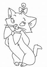 Coloring Marie Pages Cat Popular sketch template
