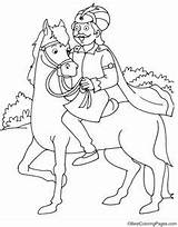 Coloring Pages Kids Akbar sketch template
