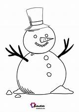 Bubakids Snowman Coloring sketch template