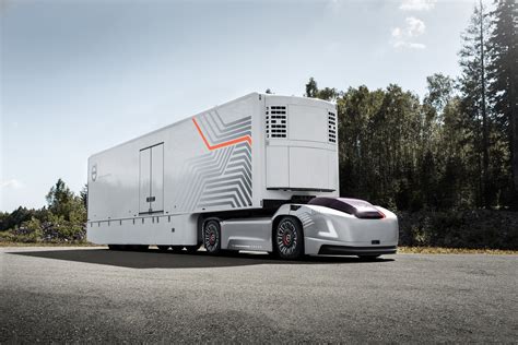 volvo trucks presents future transport solution  autonomous electric vehicles supply post