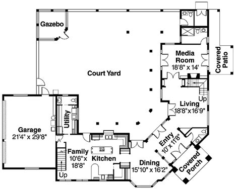 center courtyard house plans homedesignpictures jhmrad