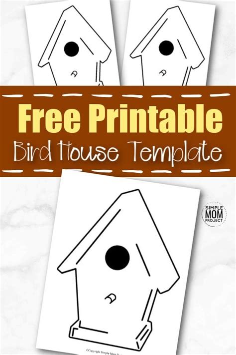 printable bird house template simple mom project