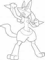 Lucario Pokemon Coloring Pages Print sketch template