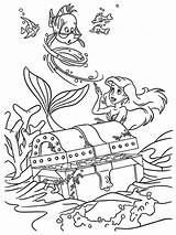 Coloring Pages Little Mermaid Flounder Print Pdf sketch template