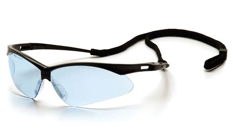 Pmxtreme Safety Glasses Black Frames Infinity Blue Lens