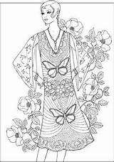Coloring Pages Book Dover Jazz Publications Haven Doverpublications Books Creative Fashions Age Fashion Adult Sheets Sun Ming Choose Board Ju sketch template