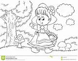 Hood Red Riding Coloring Pages Little Coloringtop sketch template