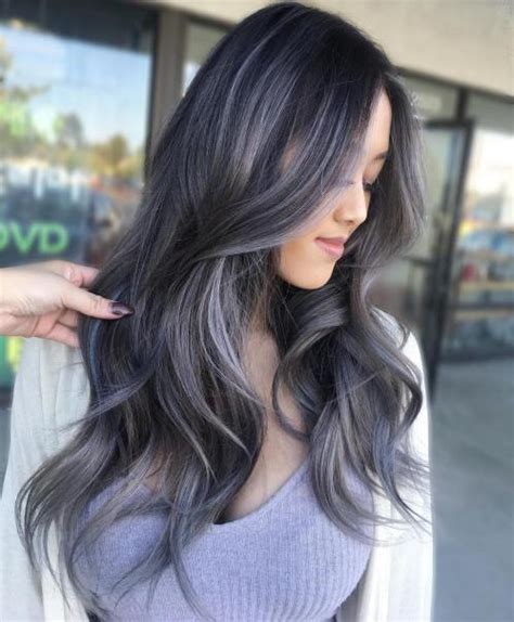 60 Ideas Of Gray And Silver Highlights On Brown Hair