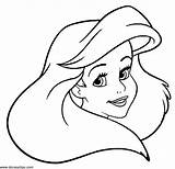 Ariel Coloring Pages Face Mermaid Princess Drawing Disney Little Print Book Girls Clipartmag Historical Fashion Year Old Getdrawings Popular sketch template