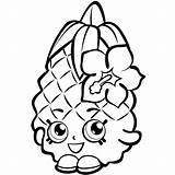 Coloring Shopkins Pages Printable Print Scribblefun Pineapple Crush sketch template