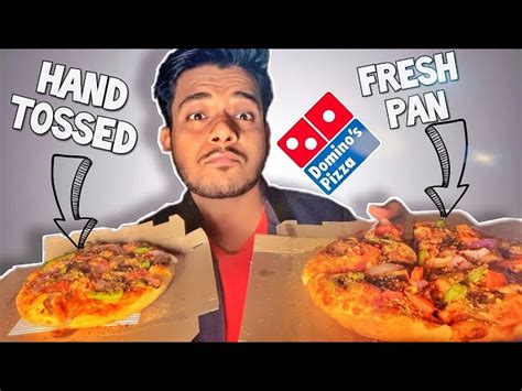 comparison  dominos pan pizza  hand tossed pizza brooklyn craft pizza