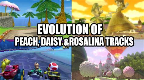 Evolution Of Peach Daisy And Rosalina Tracks In Mario Kart