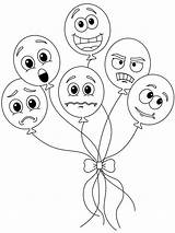 Emotions Feelings Emotion Emotional Template Regulation Ballons sketch template