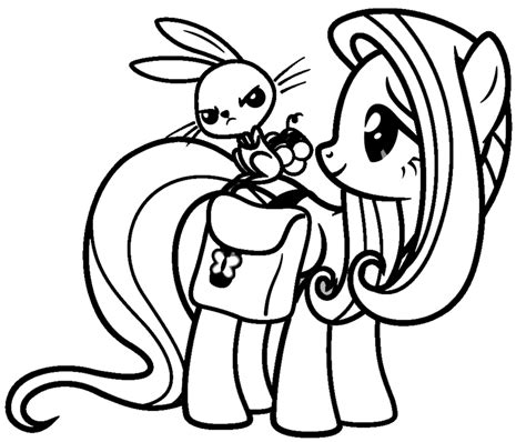 fluttershy mlp coloring pages  girls animation  picture