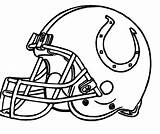 Coloring Pages Colts Helmet Football Steelers Broncos College Indianapolis Logo Green Denver Bay Bengals Packers Dame Helmets Nfl Printable Color sketch template