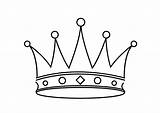 Crown Coloring Pages Kings Crowns Jewels Clipart Sheet King Princess Purim Korona Designs sketch template