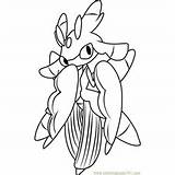 Lurantis Coloringpages101 Lunar Pokémon sketch template