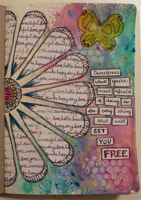 art journaling phobia frosted designs