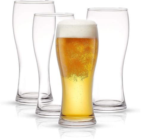 amazoncom joyjolt callen oz beer glasses set   beer pint