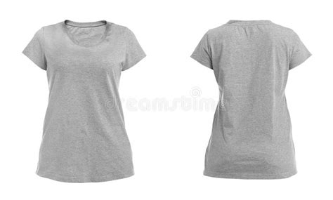 women  blank grey  shirt template stock photo image  grey clothes