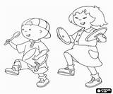 Caillou Coloring Pages Oncoloring sketch template