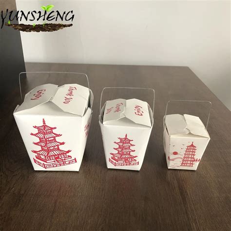 chinese   boxes  oz quart size party favor  food pail