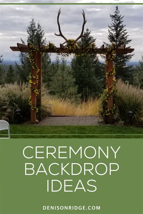ceremony backdrop