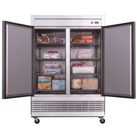 df  cu ft  door commercial freezer  stainless steel dukers appliance  usa