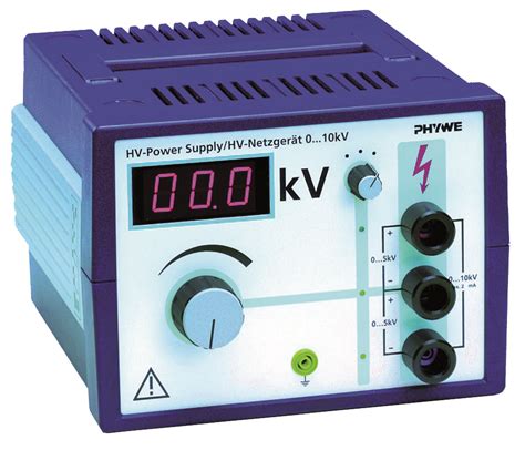 phywe high voltage power supply  digital display  kv dc