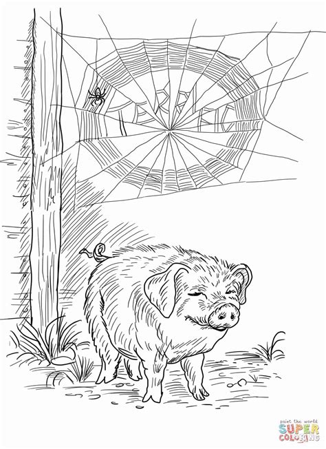charlottes web coloring page elegant charlottes web coloring pages