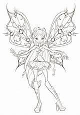 Winx Club Coloring Flora Pages Drawing Coloriage Believix Dessin Printable Beautiful Sheets Kids Colorier Mandala Drawings Getdrawings Bloom Colouring Sirenix sketch template