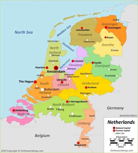 Map Of Netherlands With Provinces Netherlands Map Map Geography Map