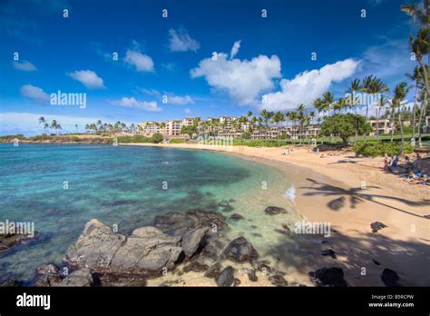 kapalua bay  beach maui hawaii stock photo royalty  image  alamy