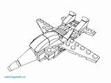Lego Coloring Jet Airplane Pages Colouring Printable Print 3d Getcolorings Colour Getdrawings Jets Unbelievable sketch template