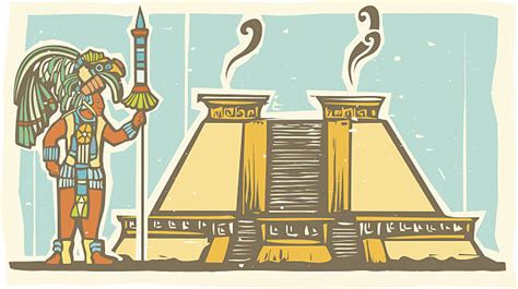 Best Aztec Temple Illustrations Royalty Free Vector