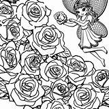 Coloring Pages Collage Garden Rose Printable Flower Getcolorings Colorings Amelia Stunning sketch template