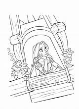 Rapunzel Coloring Pages Tangled Disney Princess Tower Kids Printable Colouring Adult Family Print Book Wedding Sheets Pascal Template Princesses Da sketch template