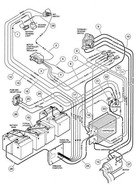 wiring diagram  volt club car webers