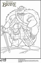 Coloring Pages Brave Disney King Fergus Ministerofbeans Getcolorings sketch template