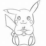 Pikachu Coloring Eating Apple Pages Bestappsforkids sketch template
