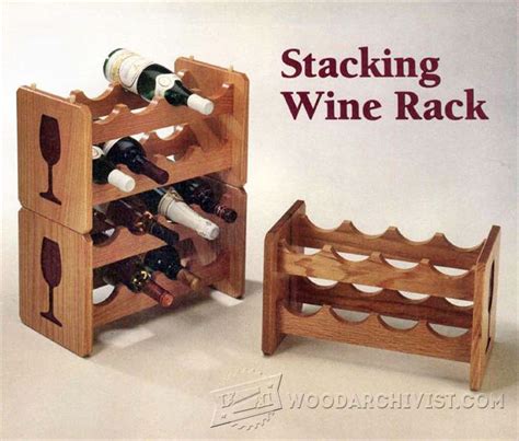 stacking wine rack plans woodarchivist